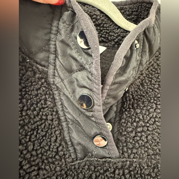 Time and Tru Black Sherpa Fleece Size- S - Picture 4 of 5